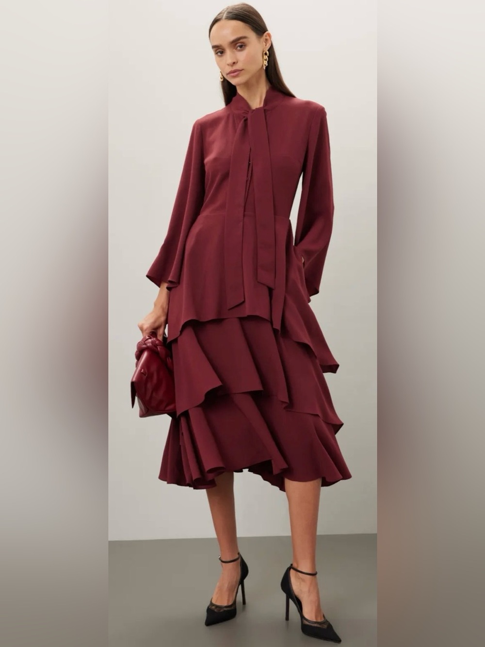 *Flawed RTR Osman Yousefzada Ruffle Button Down Dress (0267)